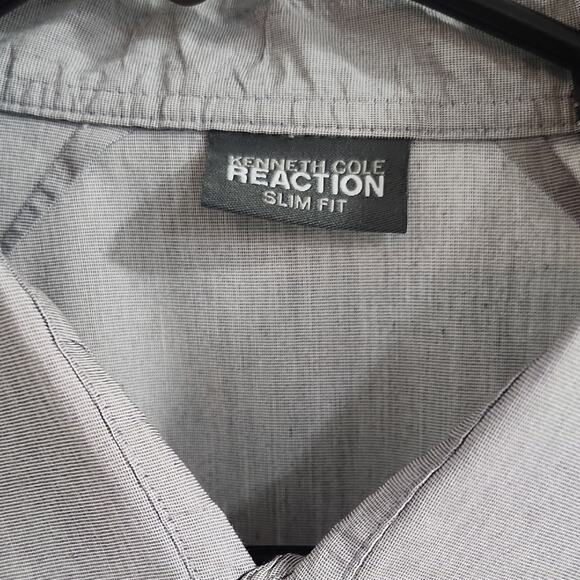 Kenneth Cole Reaction Gray Dress Shirt - Picture 2 of 14